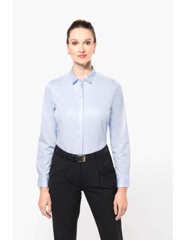 K-PK507-LADIES' LONG-SLEEVED TWILL SHIRT